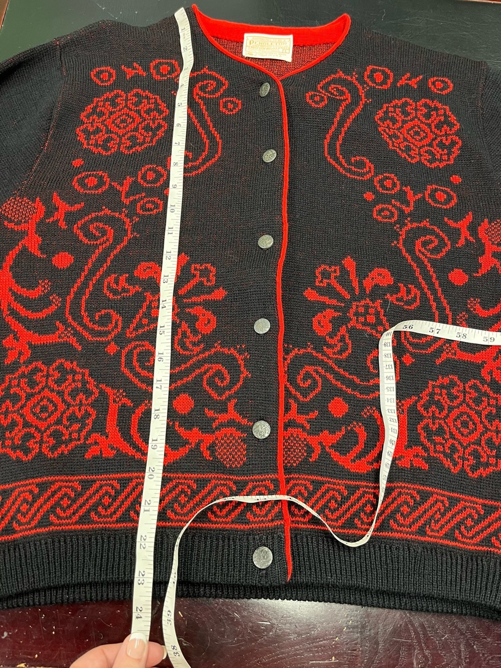 Vintage Pendleton wool cardigan size large - Picture 8 of 8
